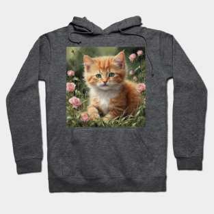 Orange Kitten Hoodie